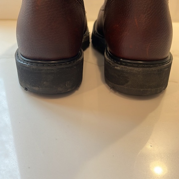 Carolina Boots Men's 3010 EH Grizzly Brown Leather 6 inch Steel Toe Work Boots - Picture 7 of 11